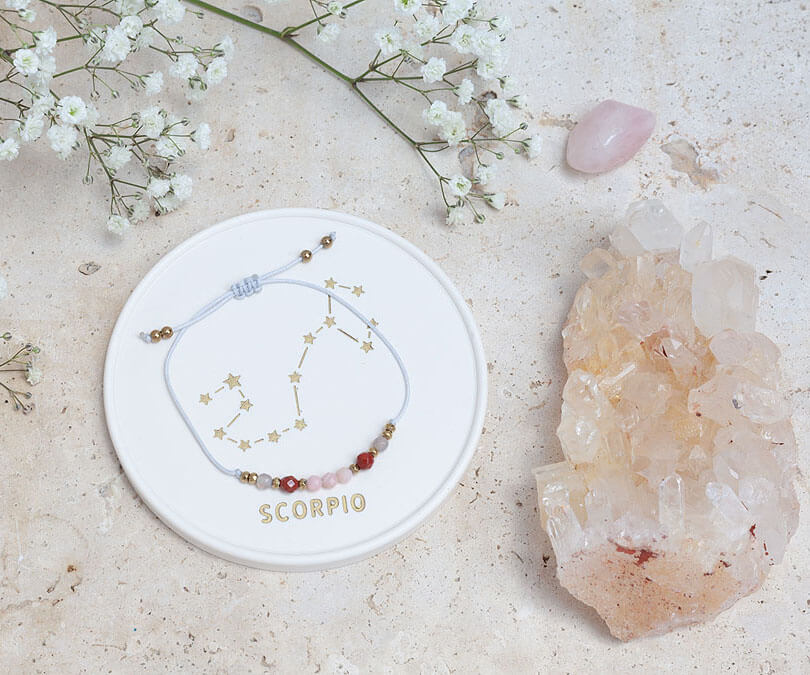 Bransoletka z kamieni naturalnych dla znaku zodiaku Skorpiona