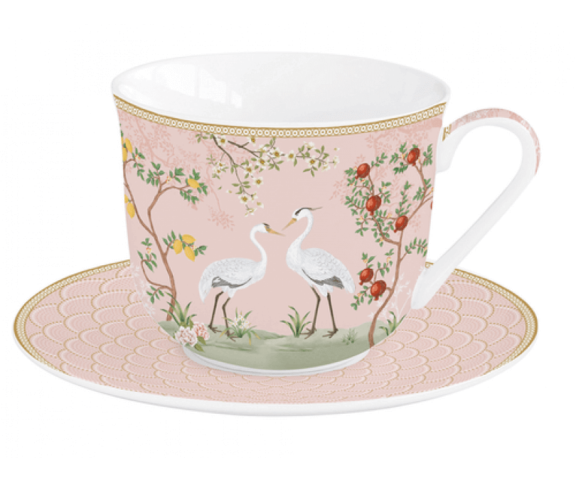 Filiżanka Porcelanowa ze spodkiem Ogród Marzeń w ozdobnym pudełku 370 ml