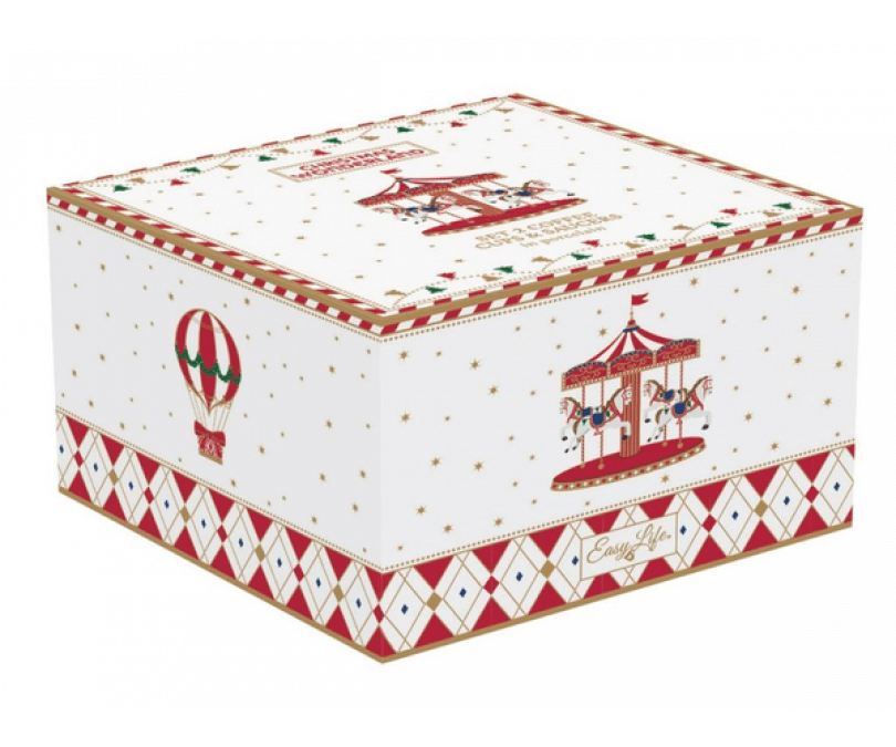 Porcelanowa filiżanka świąteczna w ozdobnym Pudełku 200 ml