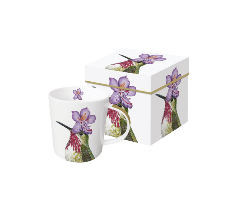 Kubek Porcelanowy Koliber w Ozdobnym Pudełku 350 ml