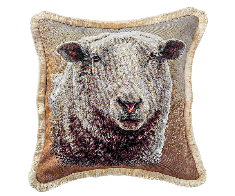 Poduszka dekoracyjna żakardowa owca